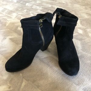 Sam Edelman Louie Ankle Fringe Suede Bootie 9.5